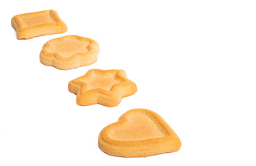 biscuit butter cookies isolated