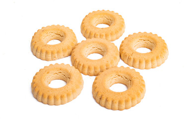 biscuit butter cookies isolated