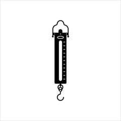 Portable Weighing Scale Icon, Weight Measuring Hanging Balance