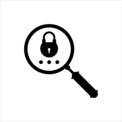 Secure Search Icon, Secure Search System
