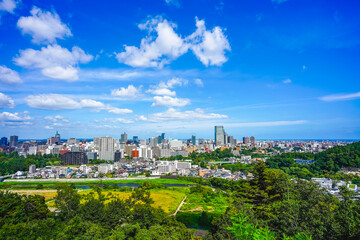 Fototapeta na wymiar 仙台市の都市風景