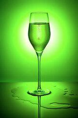 champagne, wine, glass, green, red, yellow, blue
