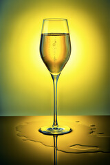 champagne, wine, glass, green, red, yellow, blue