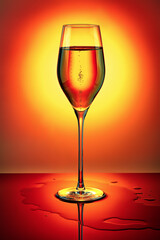 champagne, wine, glass, green, red, yellow, blue