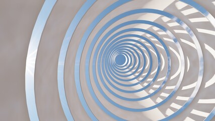 Abstract interior background geometric pattern of design 3d render