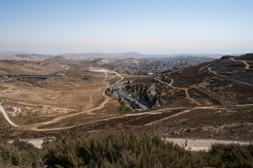 A Panorama of the Judea Desert, Israel