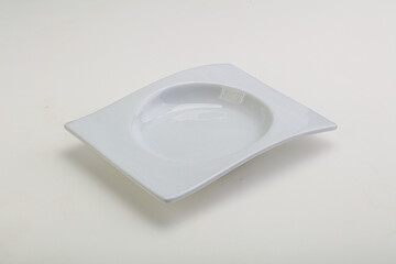 White proclean plate for serving