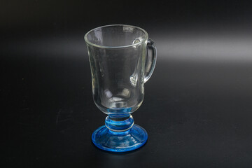 Empty glass cup for drinks