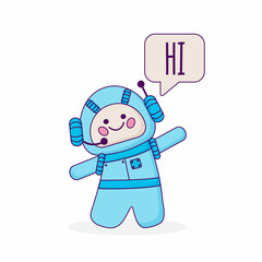 Chat bot icon. Virtual assistant for website. Chat bot concept for customer service.