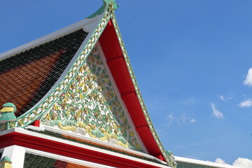 Grand palace in Bangkok closed during corona pandemic. Travelling in summer