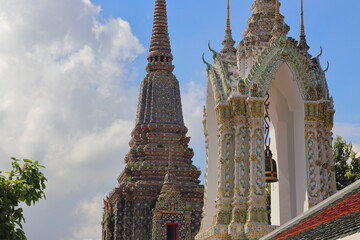 Grand palace in Bangkok closed during corona pandemic. Travelling in summer
