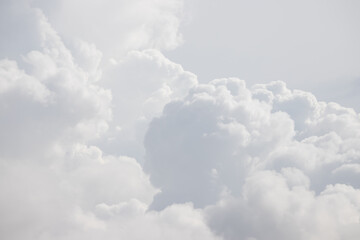 white cloud background and texture. grey sky.