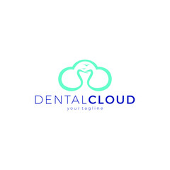 Obraz premium Dental Cloud Logo