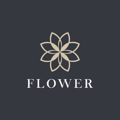 blossom. graphic image of flowers for logo design.