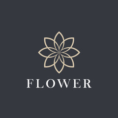 blossom. graphic image of flowers for logo design.