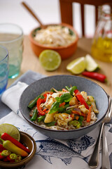 Green curry with fish