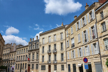 Fototapeta na wymiar France - Bordeaux - Historical Center facades