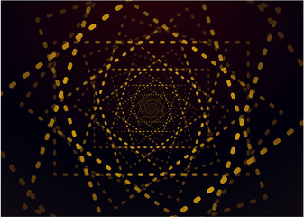 点と四角の幾何学模様パターンのベクターオブジェクト素材
