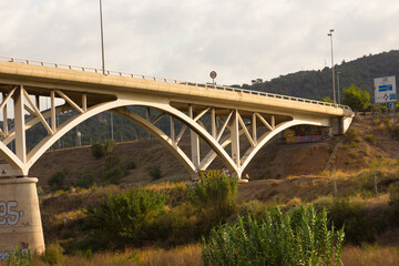 Modern bridge to cross the river