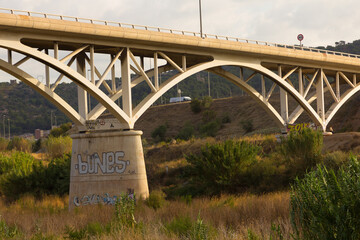 Obraz premium Modern bridge to cross the river