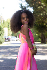 Little black princess girl