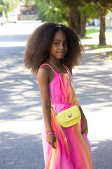 Little black princess girl	
