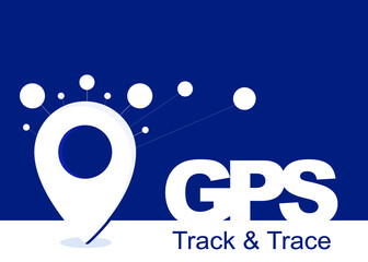 GPS - Location Based Technology Services, Vector Background 