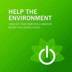 Go Green - Save Environment, Vector Background Design