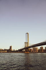 Fototapeta na wymiar Brooklin Bridge, NYC. NEW YORK CITY - UNITED STATES 