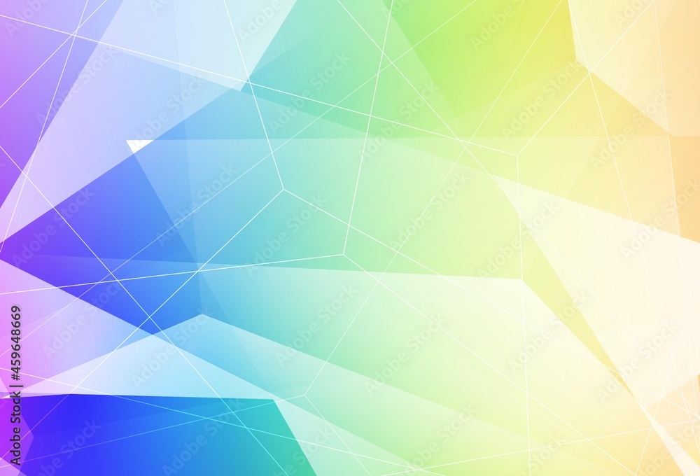 Poster light multicolor vector texture with triangular style.