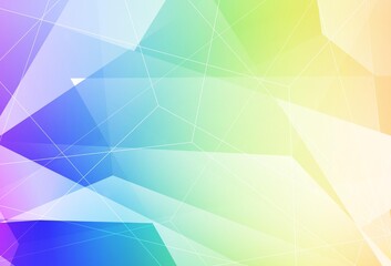 Light Multicolor vector texture with triangular style.
