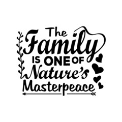 Family quotes svg design lettering vector