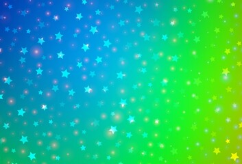 Light Blue, Green vector texture in birthday style.