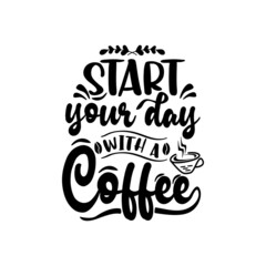 Coffee quotes svg design vector