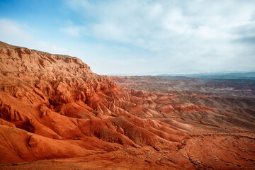Red Mountains Boguty. Kazakhstan. Martian landscapes