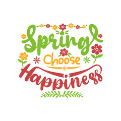 Spring Quotes SVG design vector