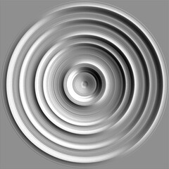 Embossed circles - background 3d illustration.