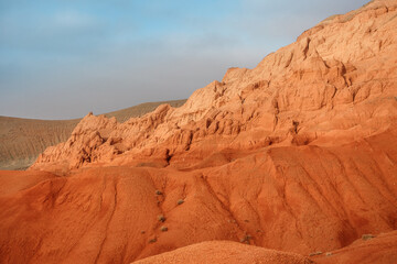 Red Mountains Boguty. Kazakhstan. Martian landscapes