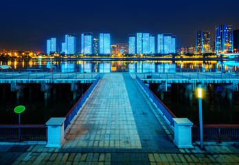 Now the city skyline, Fuzhou, China.