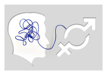 Gender language symbol graphic talking