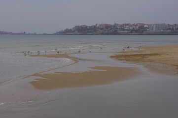 Sunny Beach Beach in late autumn, Bulgaria