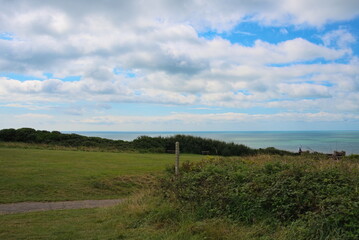 View from the cliff to the sea.