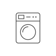 Dryer machine line outline icon
