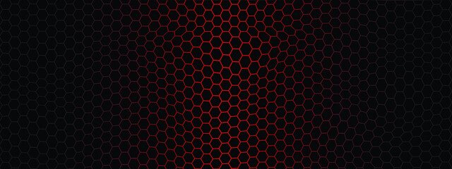 Abstract background vector design of hexagons
