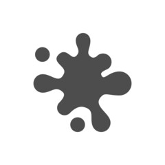 Blot or stain glyph icon