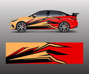 abstract stripe for racing car wrap, sticker, and decal design vector.