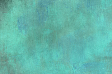 Fototapeta na wymiar Worn out aquamarine color grunge backdrop