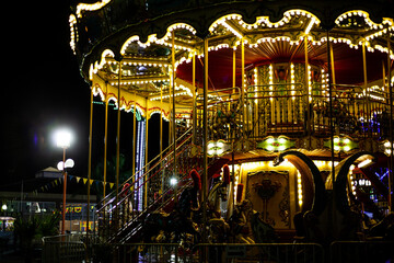 carousel with night lights