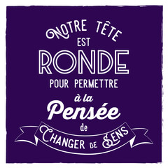 Mélange de lettrages. Phrase citation. Typo équilibrée décorative. Lettering 