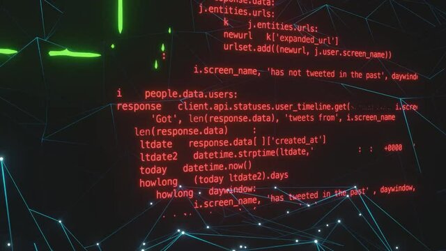 Big data visualization black background